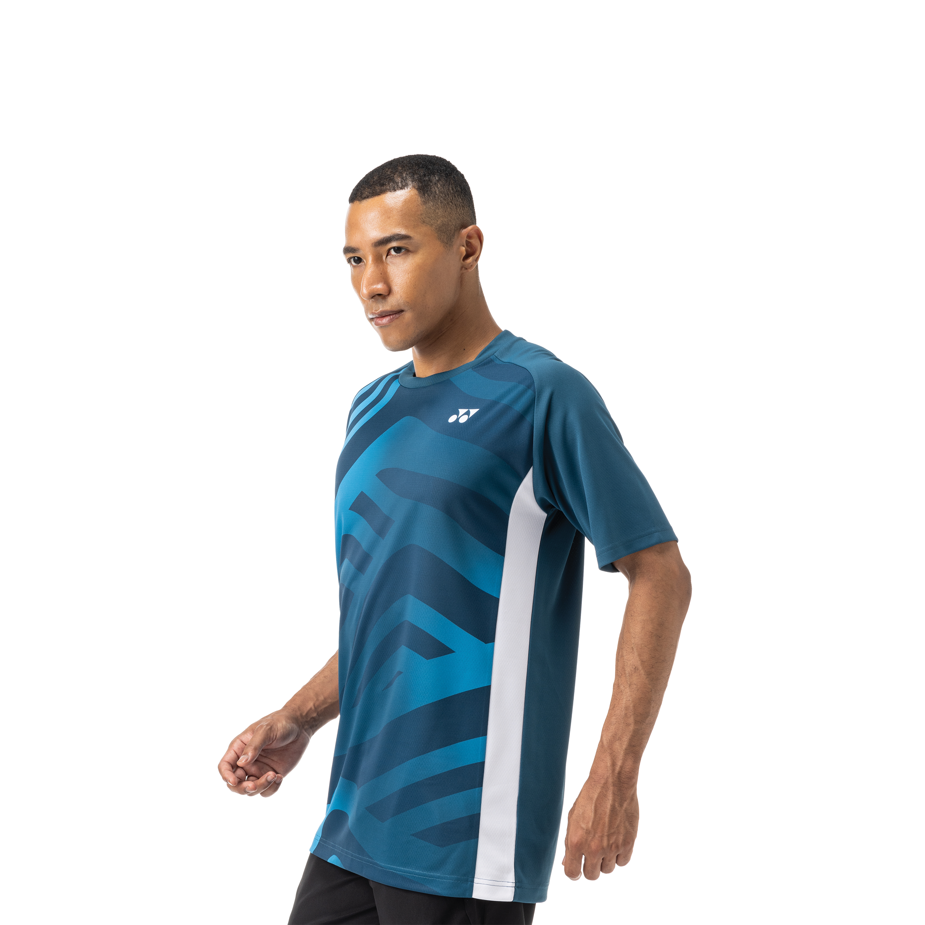 Yonex Men's Badminton & Tennis Sports Shirt 16692EX - Breathable Quick-Dry Performance Shirt for Racquet Sports & Training - Night Sky Design
