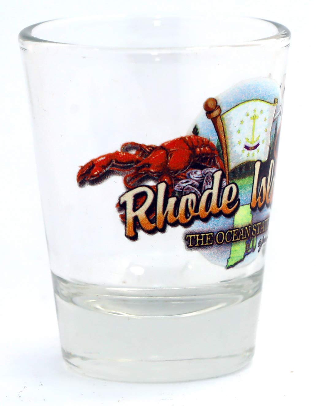 Rhode Island Ocean State Elements Shot Glass - Premium Collectible Glassware for Whiskey, Tequila & Cocktails - Perfect for Parties, Gifts & Home Bar Decor
