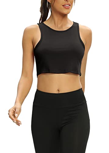 Women's Mippo Crop Top - Cute Sleeveless Yoga Tank Top for Athletic Gym Workouts | Perfect for Yoga, Pilates, Running & Summer Fashion