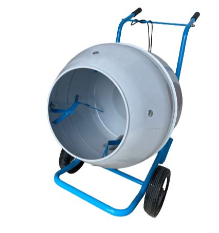 160L 240V Electric Cement Mixer with Motor - Blue & White (Model CMX HGJ160E) | Perfect for DIY Home Projects, Construction, and Concrete Work