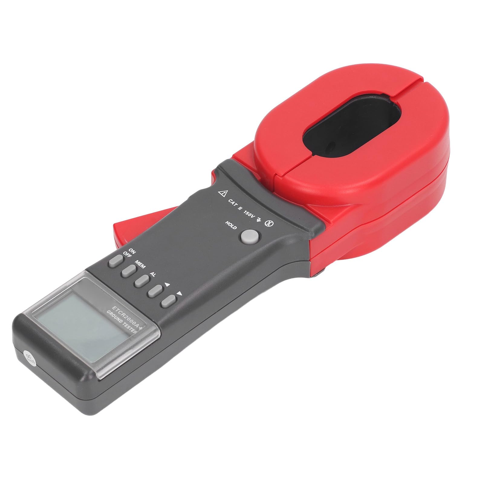 ETCR2000+ Digital Ground Resistance Tester - 0.01Ω to 1200Ω Range Clamp Meter for Electrical Safety Testing | Perfect for Industrial Maintenance, Solar Panel Systems & Home Electrical Inspections