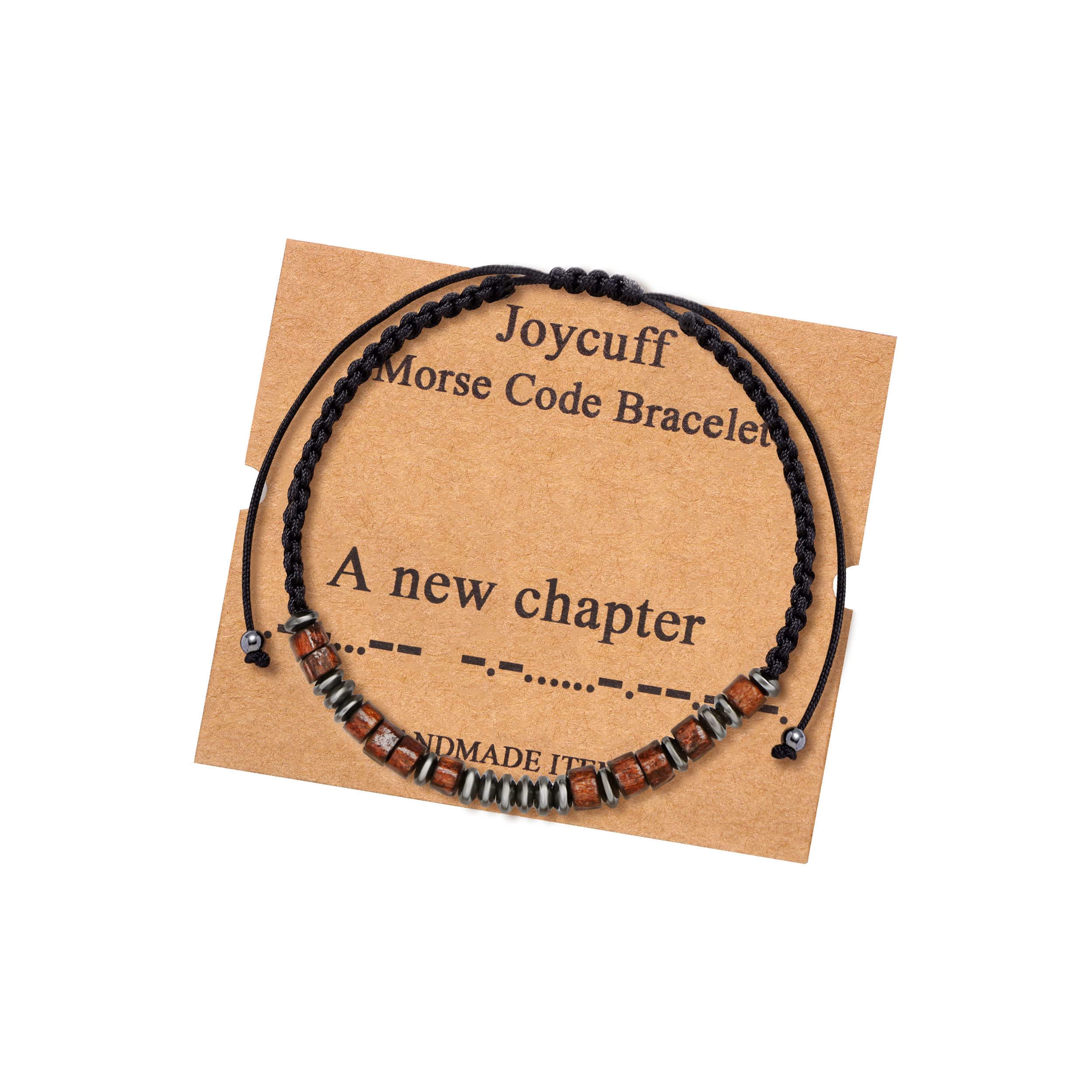 JoycuFF Morse Code Bracelets for Women - Personalized Inspirational Jewelry Gift for Her, Daughter, Mom, Dad, Son & Best Friends - Unique Valentines Day, Mother's Day & Graduation Present - Perfect for Daily Wear, Special Occasions & Meaningful Moments