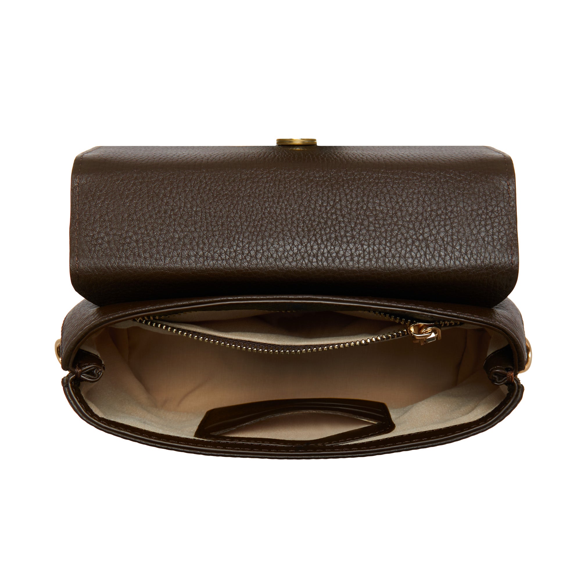 Femme Forte Heline Brown Calfskin Leather Handbag for Women - Elegant Designer Purse for Work, Travel & Everyday Use