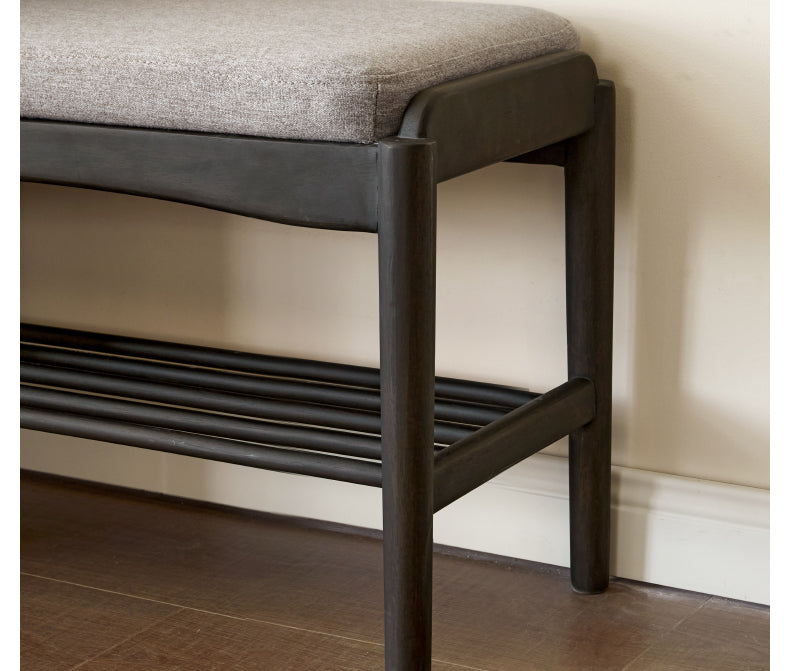 Solid Oak Wood Shoe Bench - Durable Entryway Shoe Storage & Seating for Home, Mudroom, or Bedroom - Perfect for Organizing Shoes & Putting On/Taking Off Footwear