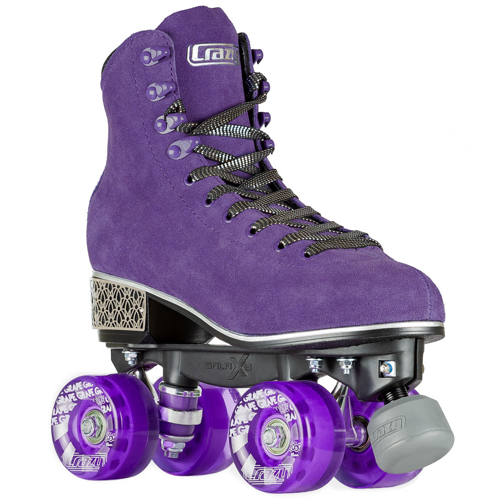 Crazy Evoke Roller Skates for Adults - Lightweight Outdoor & Indoor Quad Skates with Comfortable Boots for Women & Men - Perfect for Rink, Park, Street Skating & Fitness