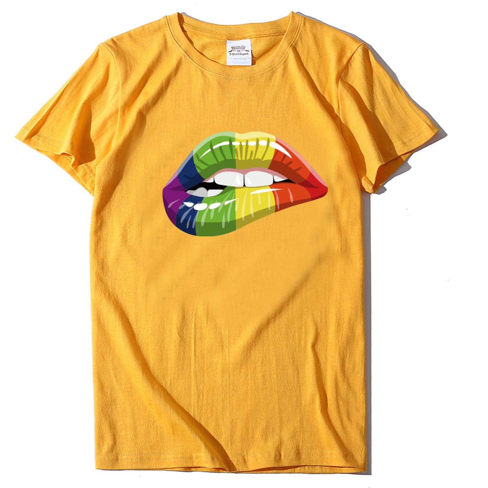 Rainbow LGBTQ+ Pride T-Shirt for Men & Women - Gay Lesbian Couple Matching Shirts with Flag Design - Perfect for Pride Parades, Festivals & LGBTQ+ Events