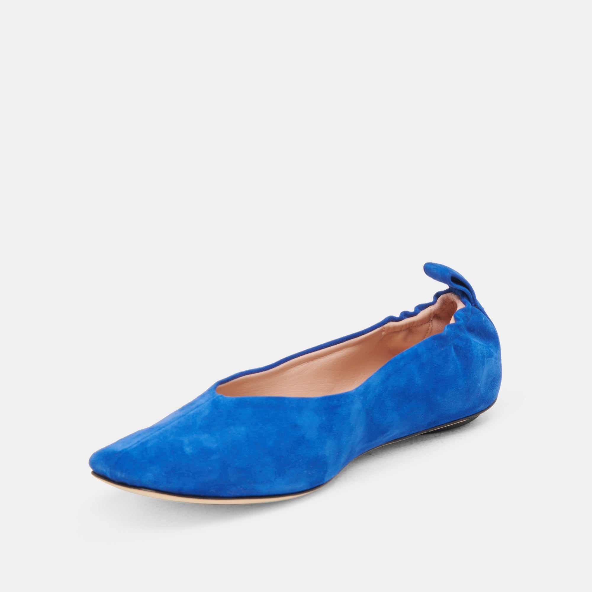 VINNIE Women's Navy Suede Ballet Flats - Comfortable & Stylish Shoes for Work, Casual Wear & Travel