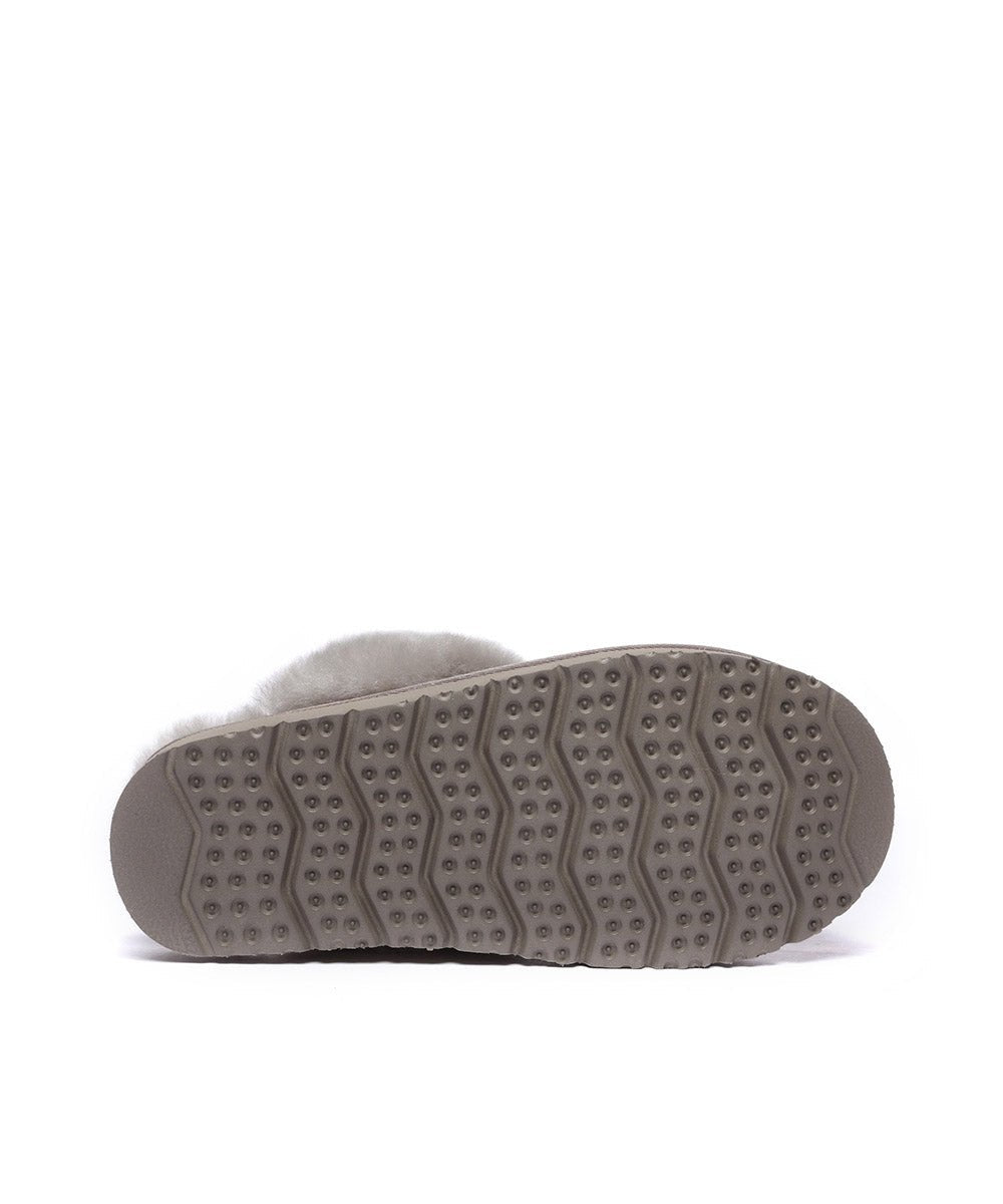 Women's UGG Fuzzy Summer Slippers - Cozy Indoor/Outdoor House Shoes with Soft Fleece Lining for Relaxing at Home, Lounging or Quick Errands
