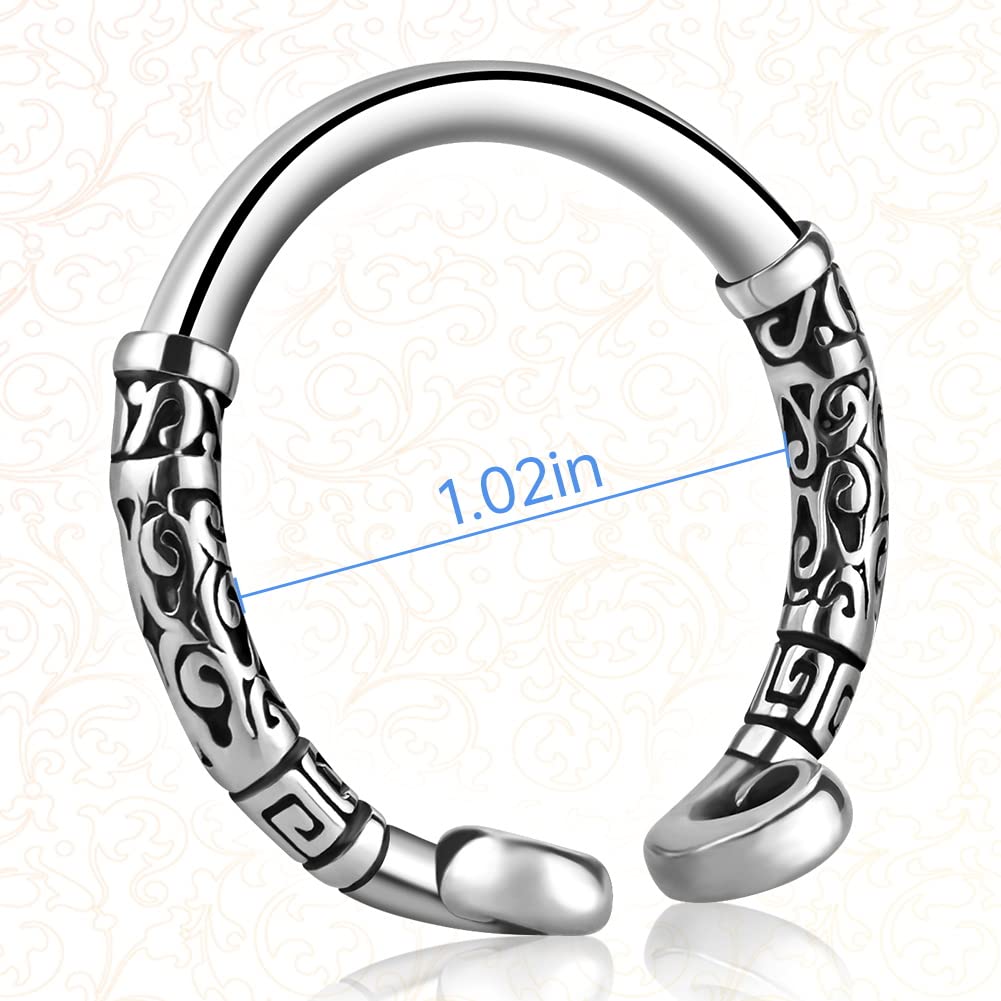 Premium Stainless Steel Cock Ring for Men - Enhances Pleasure, Delays Ejaculation & Increases Stimulation - 1.02 Inch Glans Ring for Intensified Orgasms - Ideal for Couples Play, Solo Exploration & BDSM Bondage Scenes