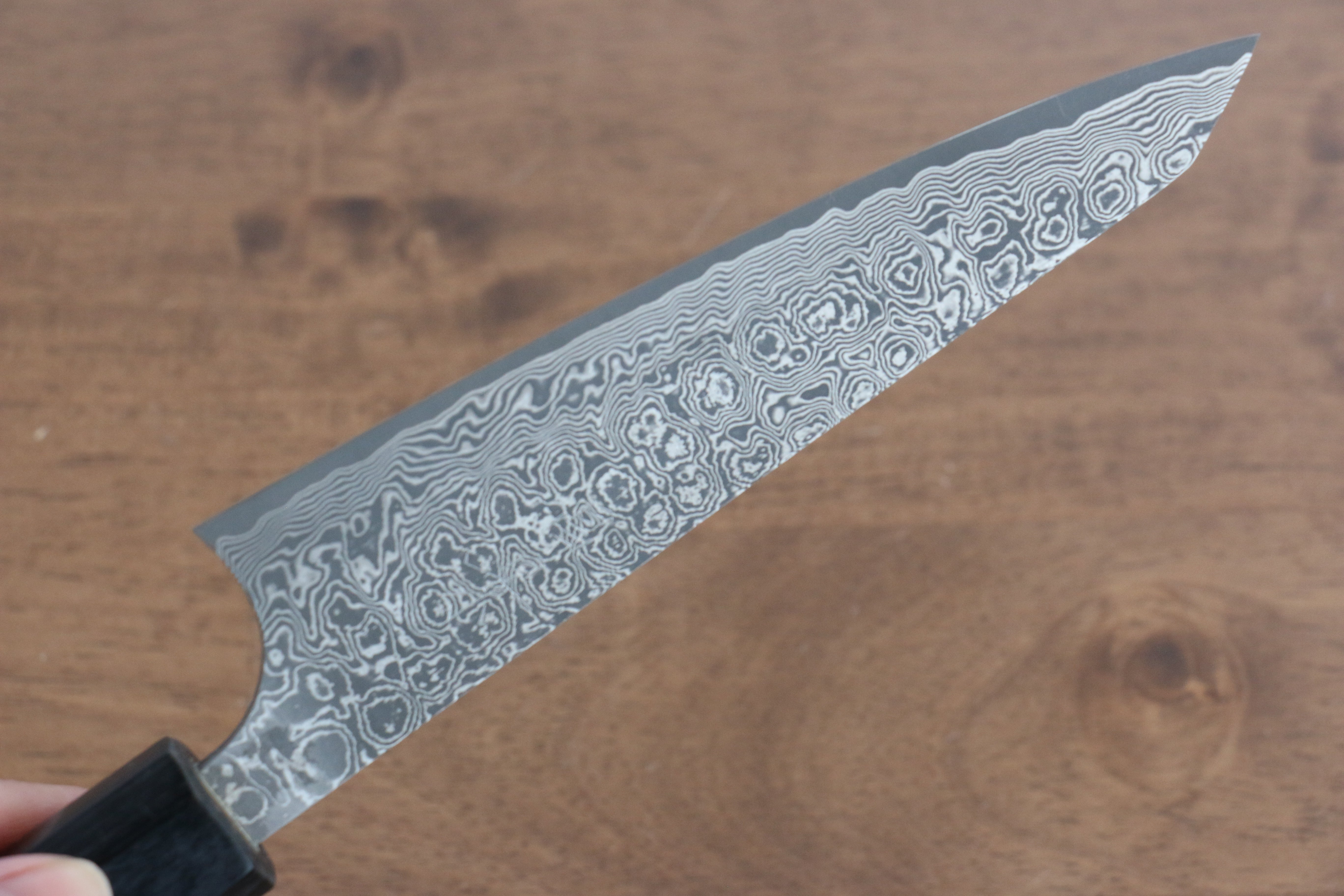 Premium Masakage Kumo VG10 Damascus Honesuki Boning Knife 170mm - Japanese Carbon Steel Blade with Shitan Wood Handle - Perfect for Poultry Deboning, Meat Trimming & Professional Kitchen Use
