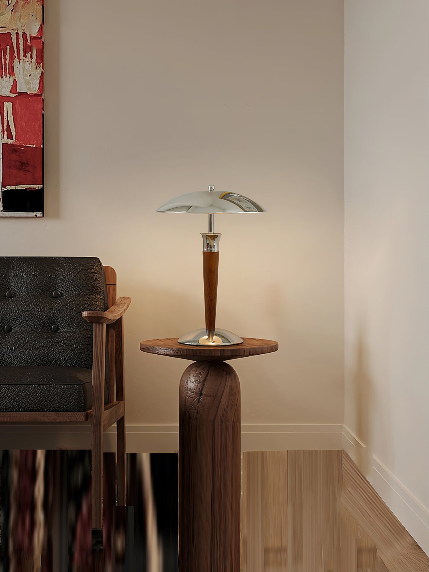 Modern LED Helmet Floor Lamp - Adjustable Brightness for Living Room, Bedroom, or Office - Perfect for Reading, Relaxing, and Ambient Lighting