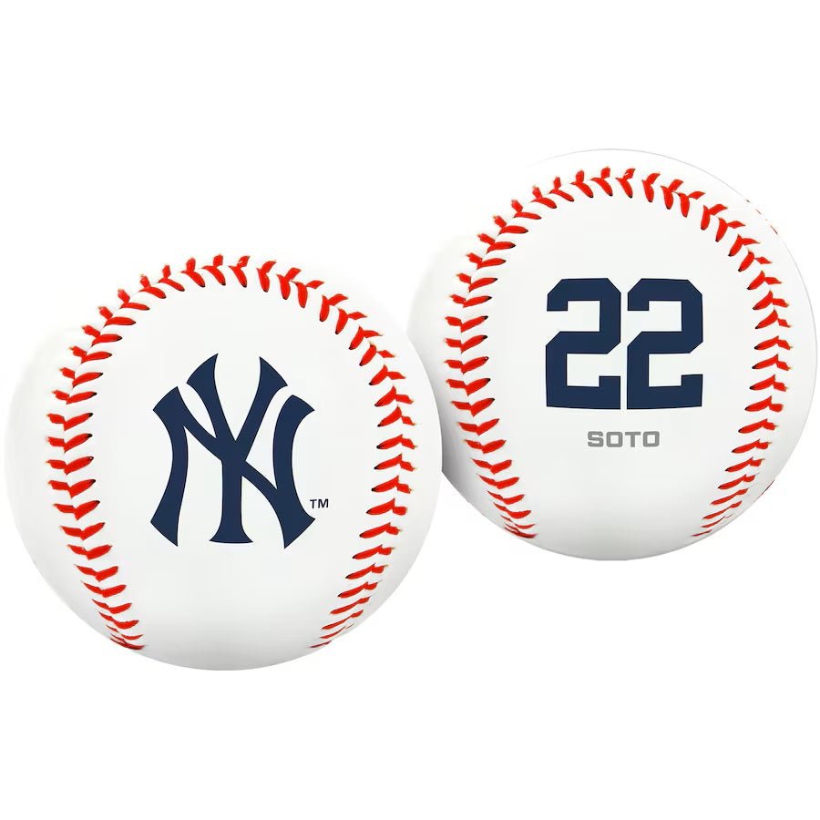 Juan Soto New York Yankees Rawlings Logo Baseball - Official MLB Licensed Baseball for Collectors, Fans & Game Play - Perfect for Autographs, Display & Baseball Practice