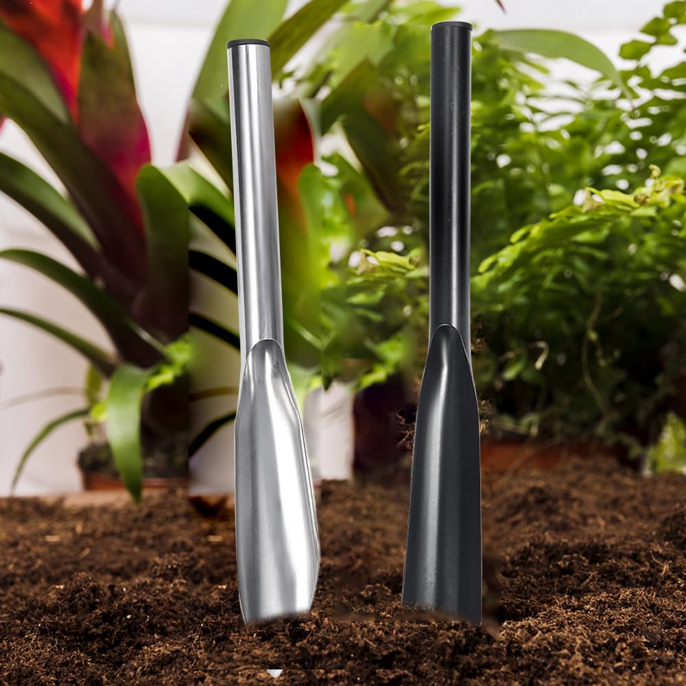 **Heavy Duty Multi-Purpose Garden Shovel & Planting Knife - Weeding, Bulb Planting, Cultivating Tool with Hanging Hole - Durable Yard Trowel for Gardening (Black) | Perfect for Home Gardens, Landscaping & Outdoor Planting**