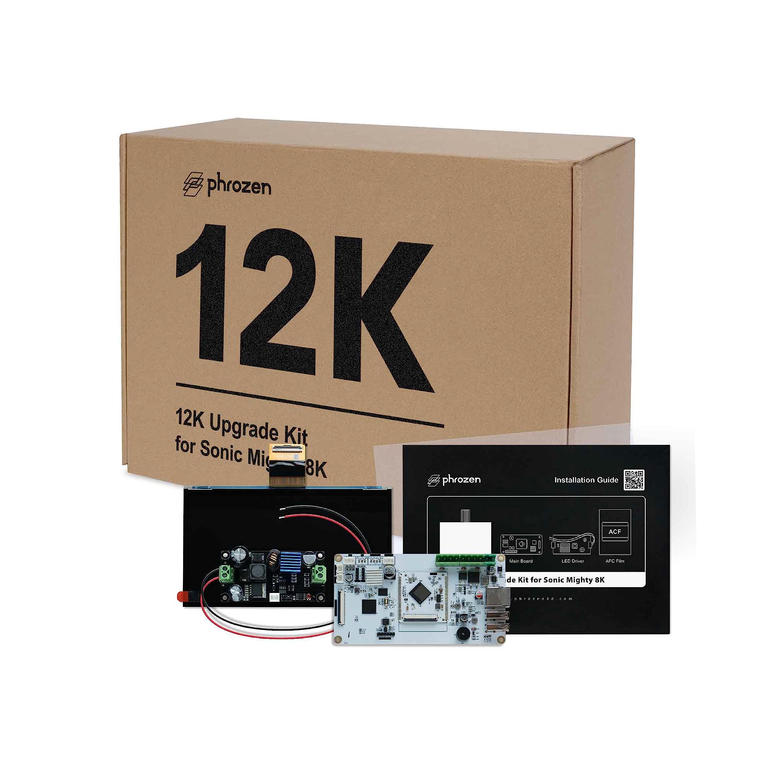 Phrozen 12K Upgrade Kit for Sonic Mighty 8K LCD Resin 3D Printer - High Resolution 12K Printing for Mass Production of Detailed 3D Models | Perfect for Miniatures, Jewelry Prototyping & Industrial Design