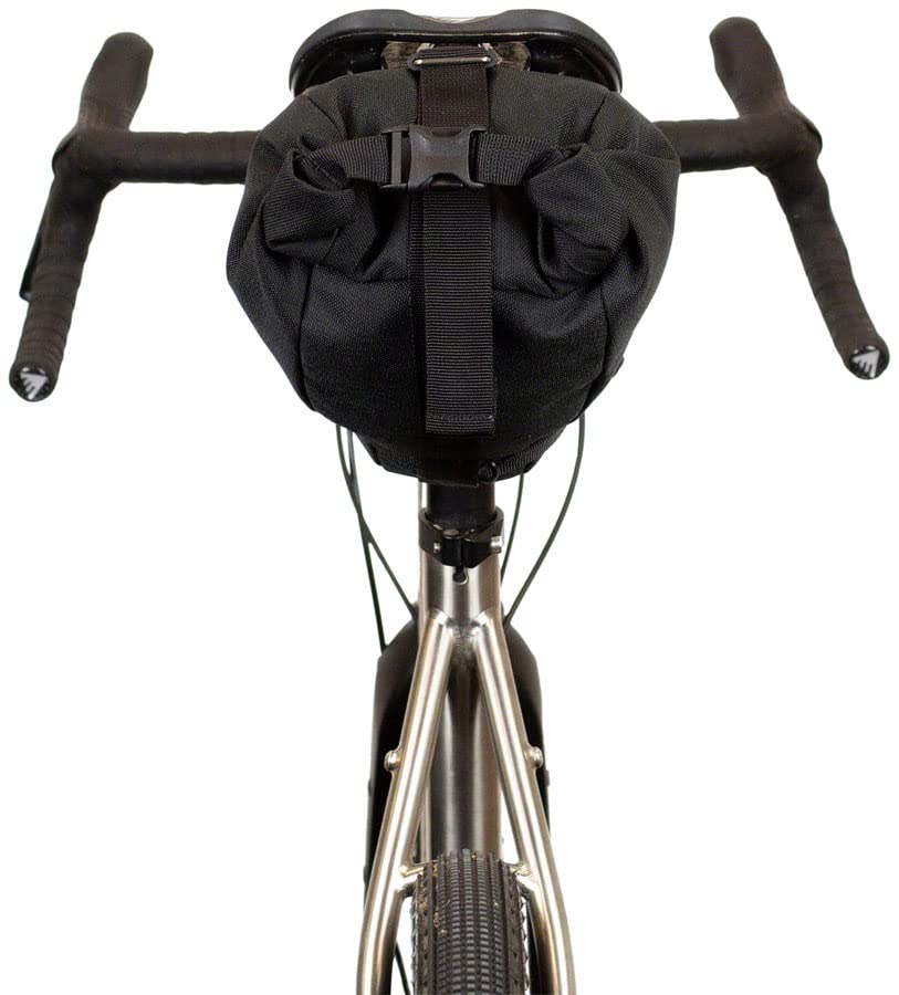 Restrap 4L Waterproof Bike Saddle Bag - Unisex Cycling Pack for Commuting & Bikepacking - Durable Black Bicycle Seat Bag for Road & Mountain Bikes