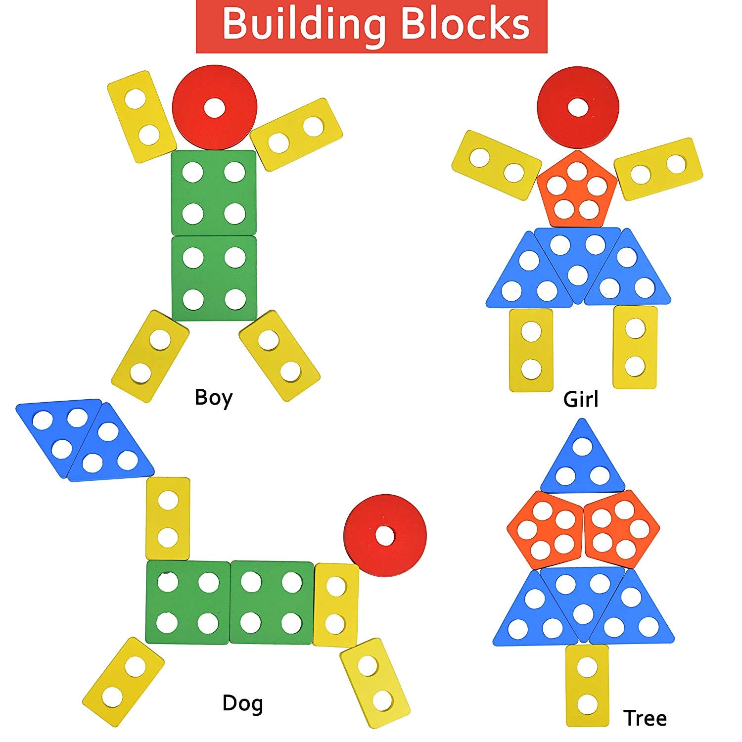 eS³kube Wooden Educational Toys for Kids Ages 2+ - 20-Piece Geometric Shape Matching Puzzle with 5 Columns, Montessori Learning Blocks for Toddlers | Perfect for Preschool STEM Activities & Early Childhood Development