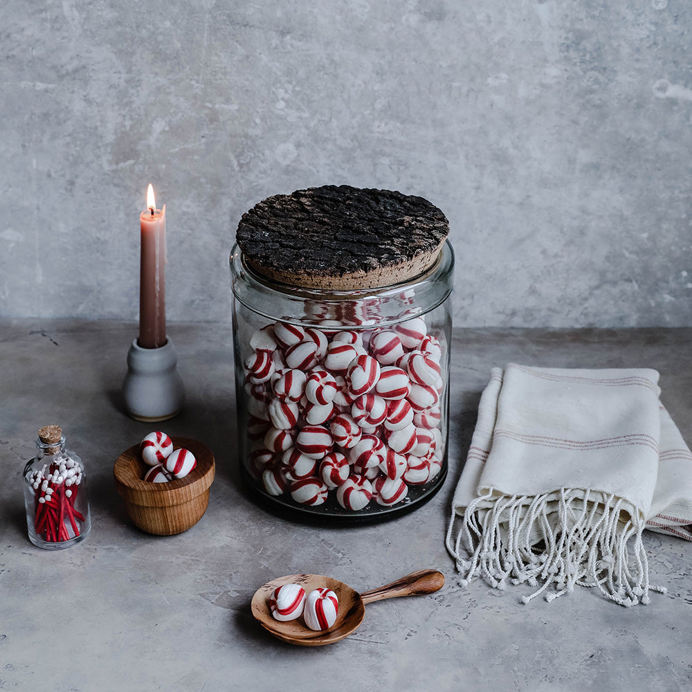 Eco-Friendly Recycled Glass Canister - Airtight Food Storage Container for Kitchen Pantry Organization | Perfect for Storing Coffee, Tea, Sugar & Dry Goods
