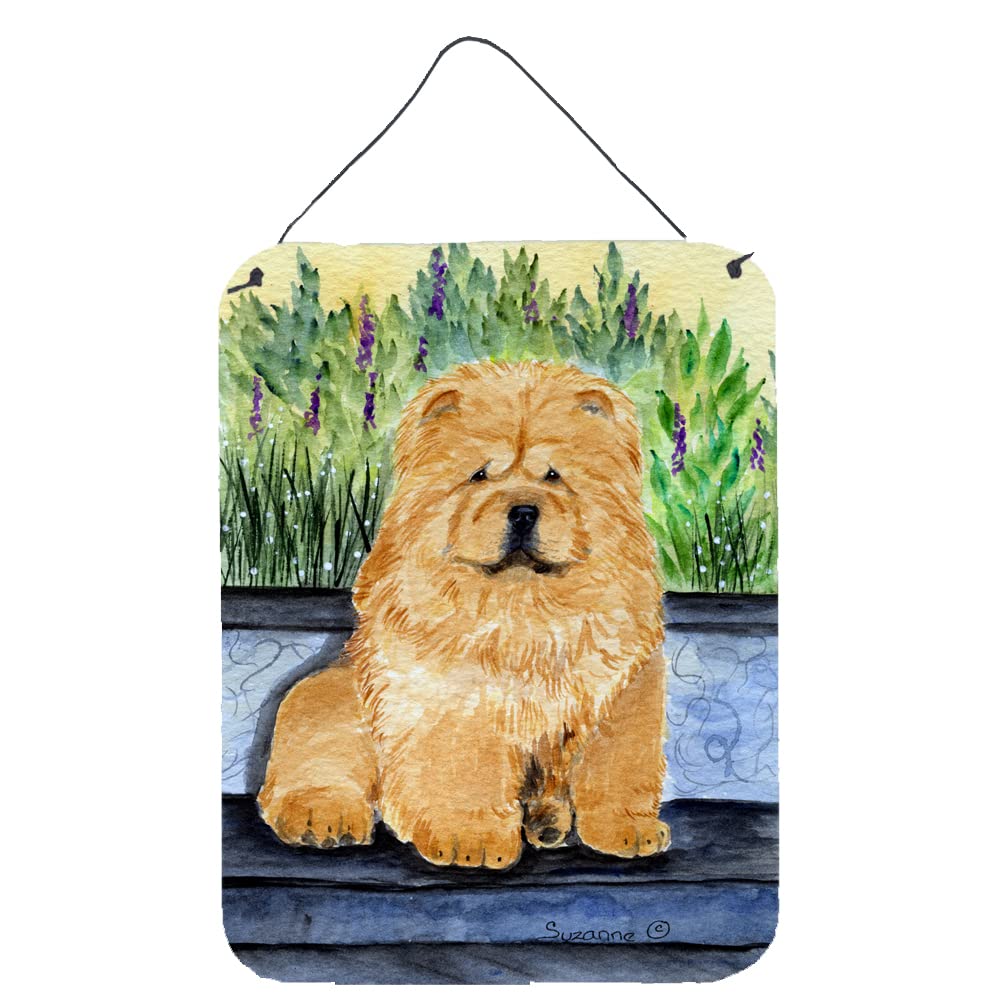 Chow Chow Dog Metal Wall Art Sign - 12x16 Inch Aluminum Door Hanging Decor for Kitchen, Bar, Bathroom & Front Door - Colorful Home Decoration Plaque | Perfect for Pet Lovers & Dog-Themed Room Decor