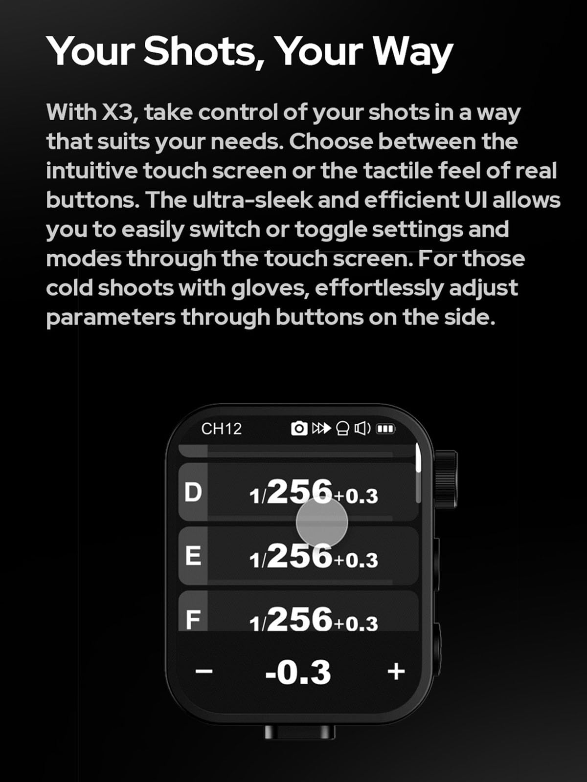 Godox X3N TTL Wireless Flash Trigger for Nikon Cameras - OLED Touchscreen Transmitter with Built-in Lithium Battery & Quick Charge (Upgrade from Xpro-N/XProII-N) - Perfect for Studio, Portrait & Event Photography