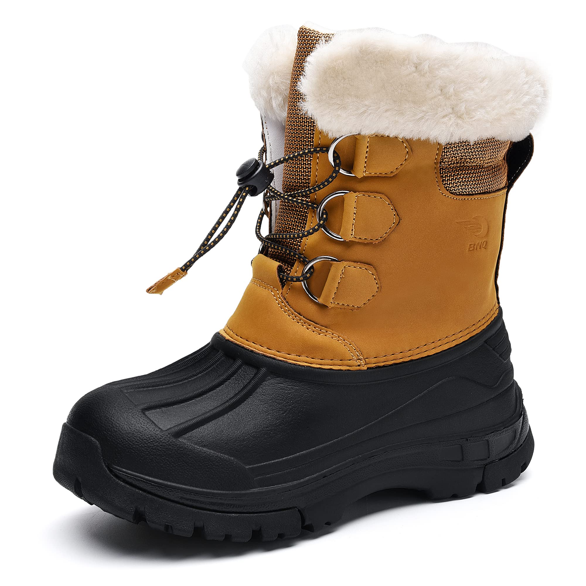 Kids Snow Boots for Girls & Boys - Waterproof Winter Boots with Fur Lining, Warm Ankle Boots for Outdoor Play & Snow Activities