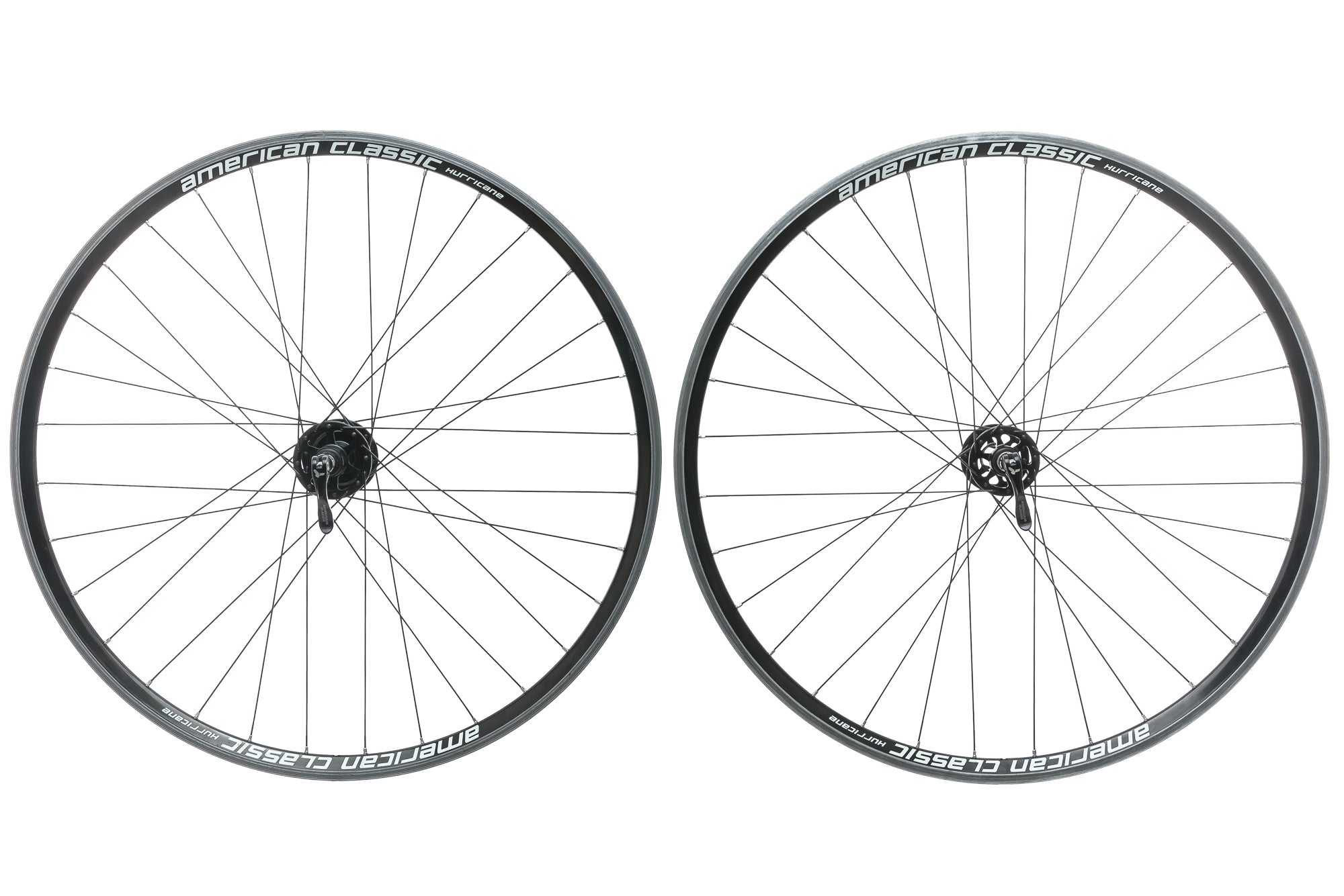 American Classic Hurricane 700c Aluminum Clincher Wheelset - Lightweight Road Bike Wheels for Racing & Training | Perfect for Cyclists & Road Biking Enthusiasts