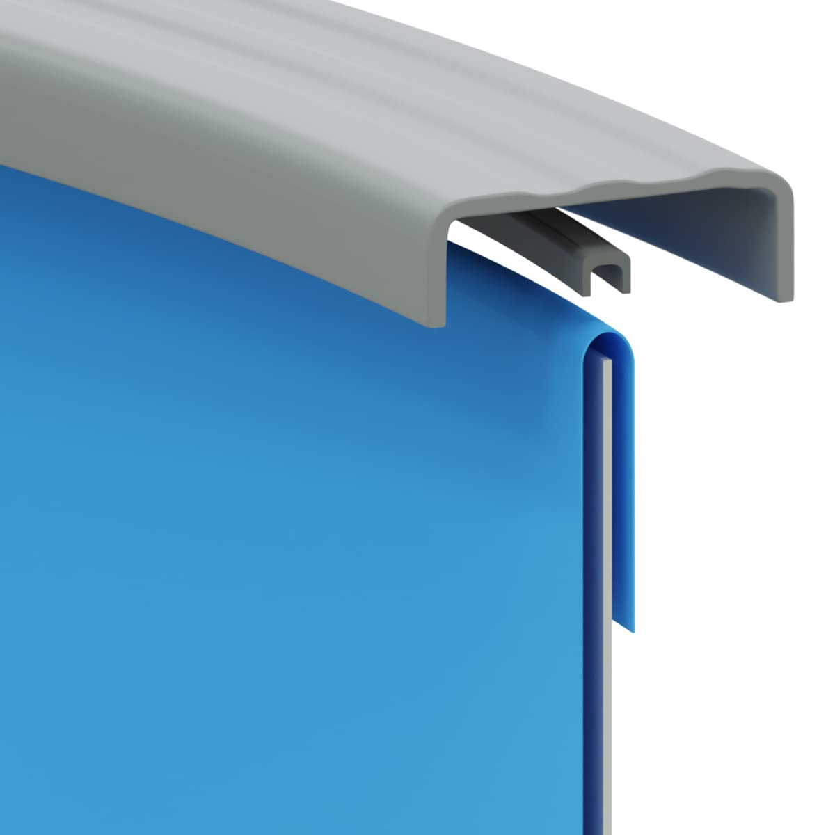 Pureline 15ft x 30ft Oval Overlap Above Ground Pool Liner - Blue Standard Gauge (48-52