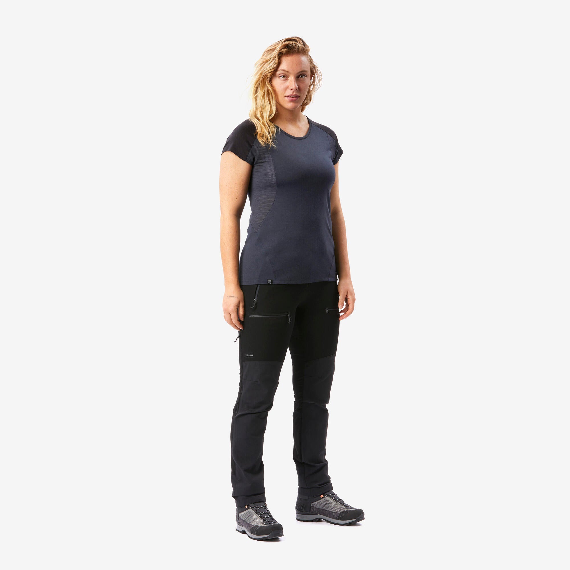 Simond Women’s MT500 Merino Wool T-Shirt - Soft Breathable Base Layer for Hiking, Yoga & Outdoor Activities