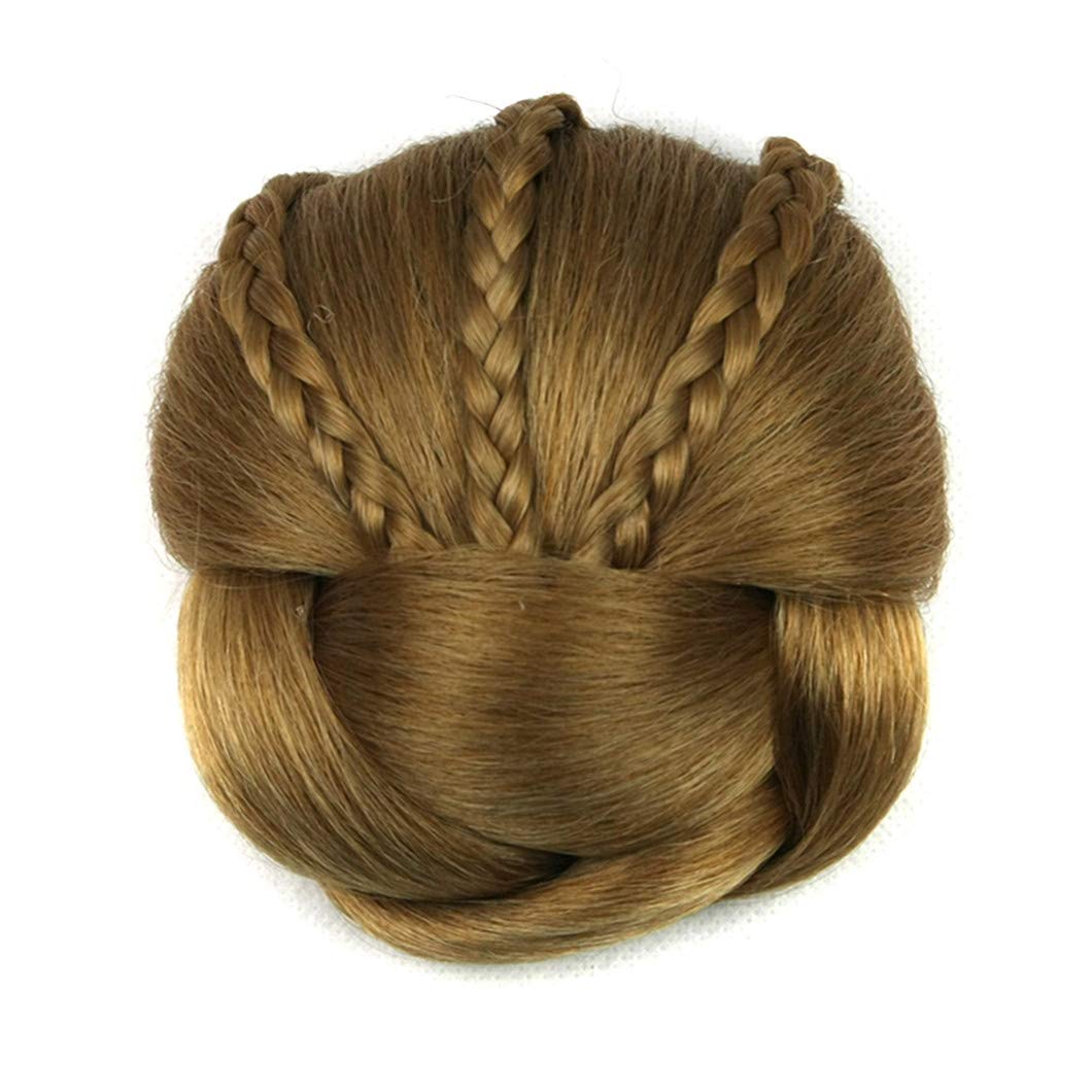 6 Colors Synthetic Braided Hair Bun Donut - Clip In Hair Rollers & Headwear Accessories for Women | Perfect for Parties, Weddings & Everyday Styling