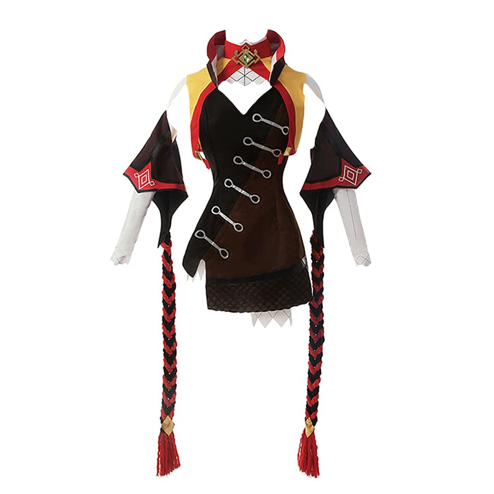 Genshin Impact Xinyan Blazing Riff Cosplay Costume - Official Anime Game Character Outfit for Halloween, Conventions & Cosplay Events