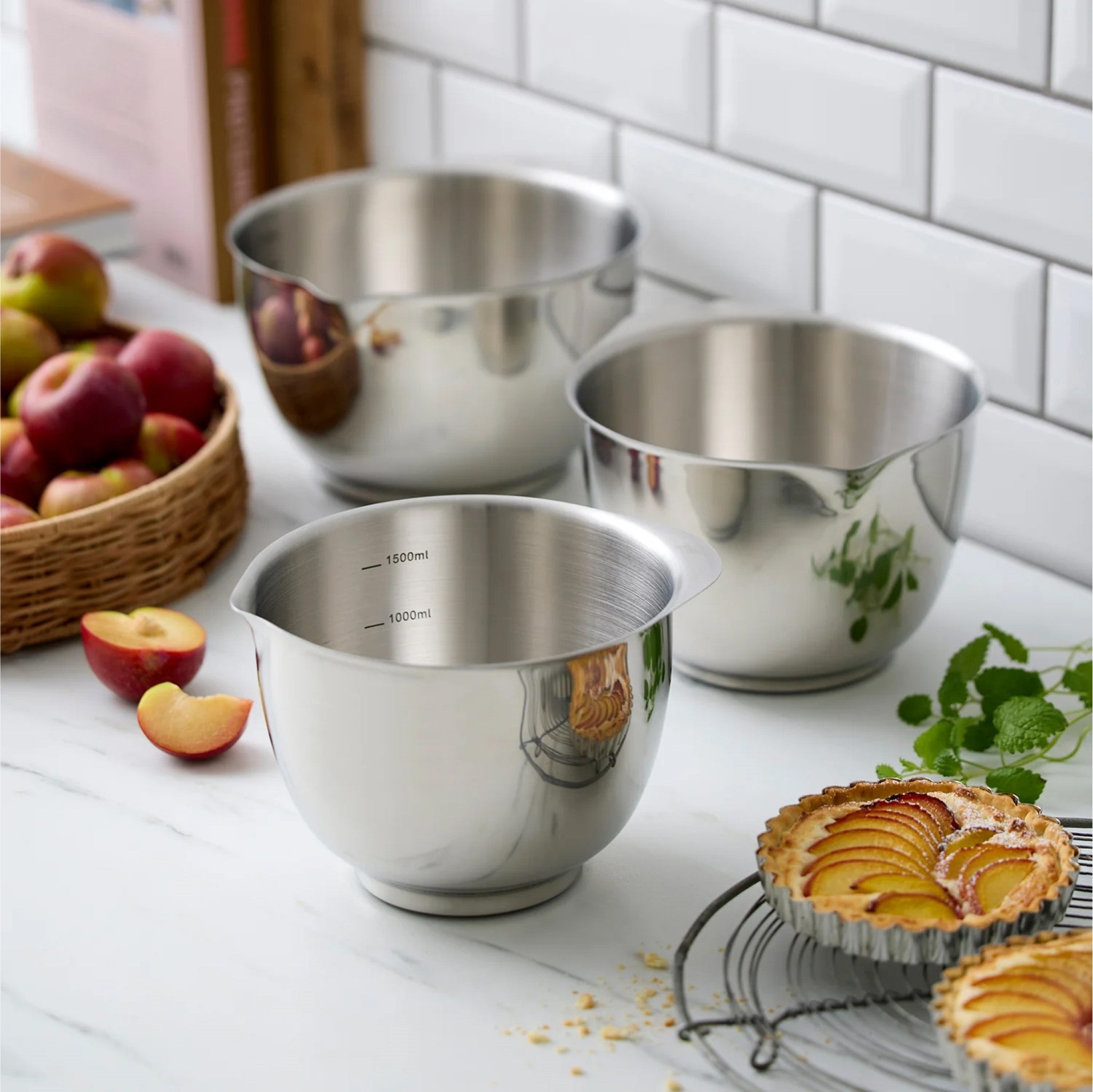 ROSTI Margrethe 1.5L Stainless Steel Mixing Bowl - Perfect for Baking, Cooking, Meal Prep & Serving Dishes
