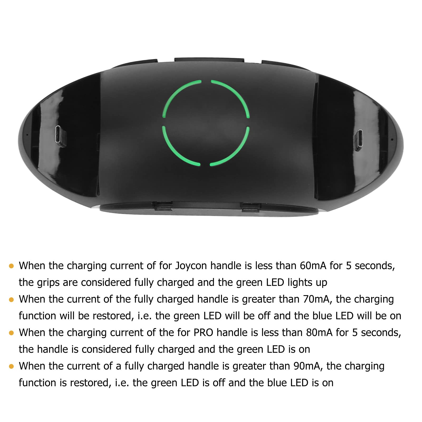 6-in-1 Nintendo Switch Charging Dock Station for Joy-Con & Pro Controllers - Fast USB-C Charger Stand with LED Indicators | Perfect for Gaming Setup, Travel & Multiplayer Sessions