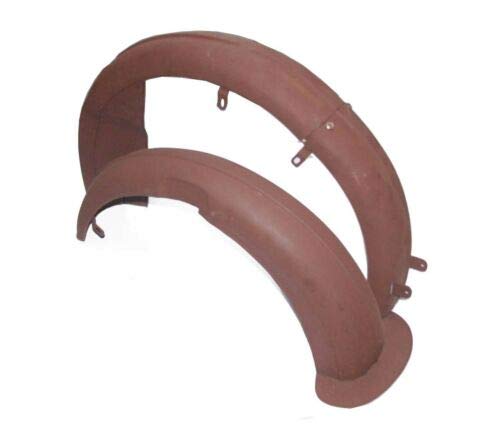 Velocette Motorcycle Front & Rear Bare Metal Mudguard Fender Set - Heavy Duty Mac MOV Replacement Parts for Classic Bike Restoration & Off-Road Protection