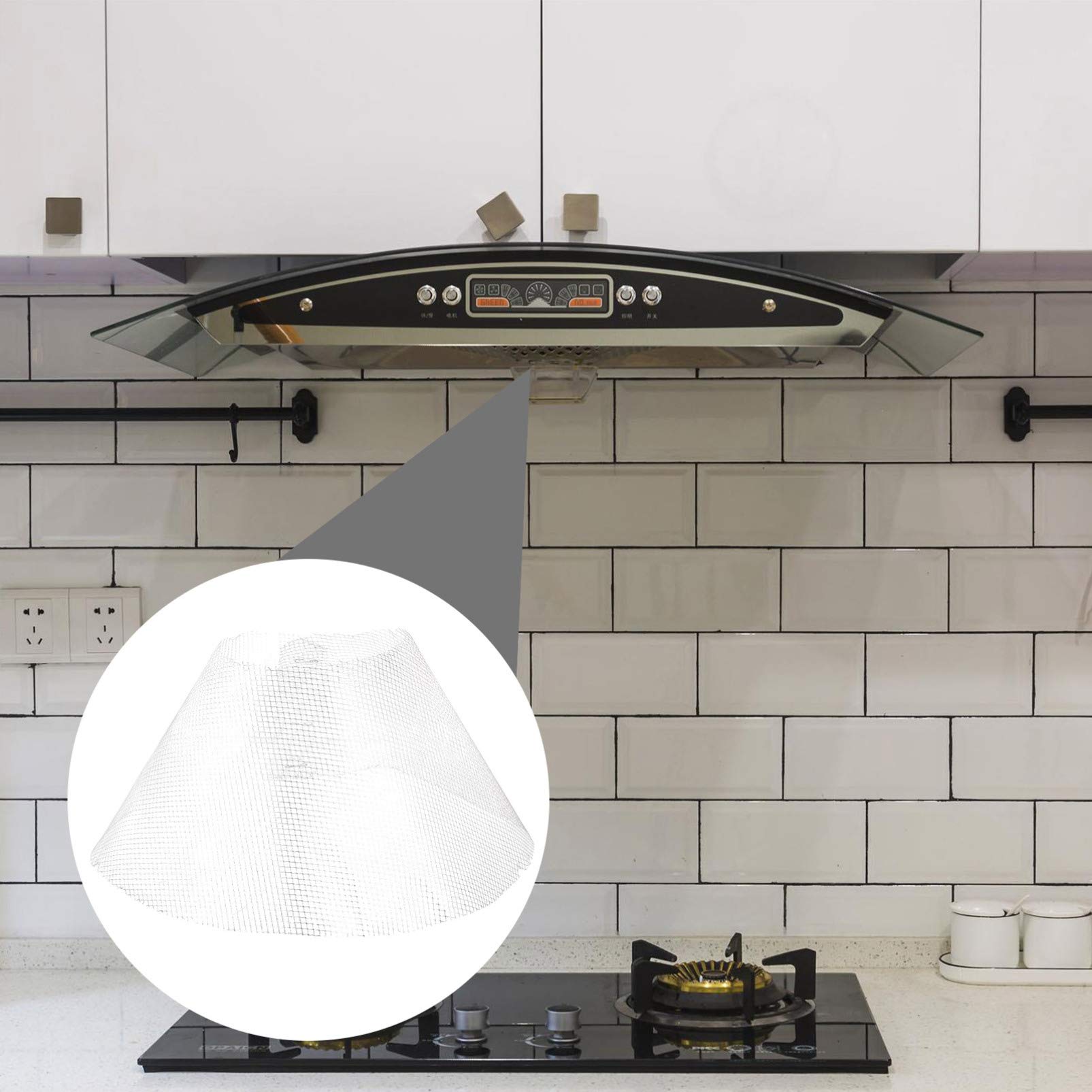 10-Pack Range Hood Grease Filters - Stainless Steel Mesh Kitchen Vent Hood Replacement Filters for Oil & Smoke Protection - Perfect for Home Kitchens, Restaurants & Commercial Cooking Areas