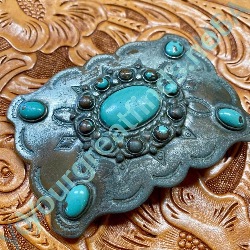 Vintage Western Belt Buckle - Handcrafted Copper Cowboy Buckle for Men & Women | Perfect for Jeans, Boots & Western Outfits | Durable & Stylish Accessory for Rodeo, Country & Casual Wear