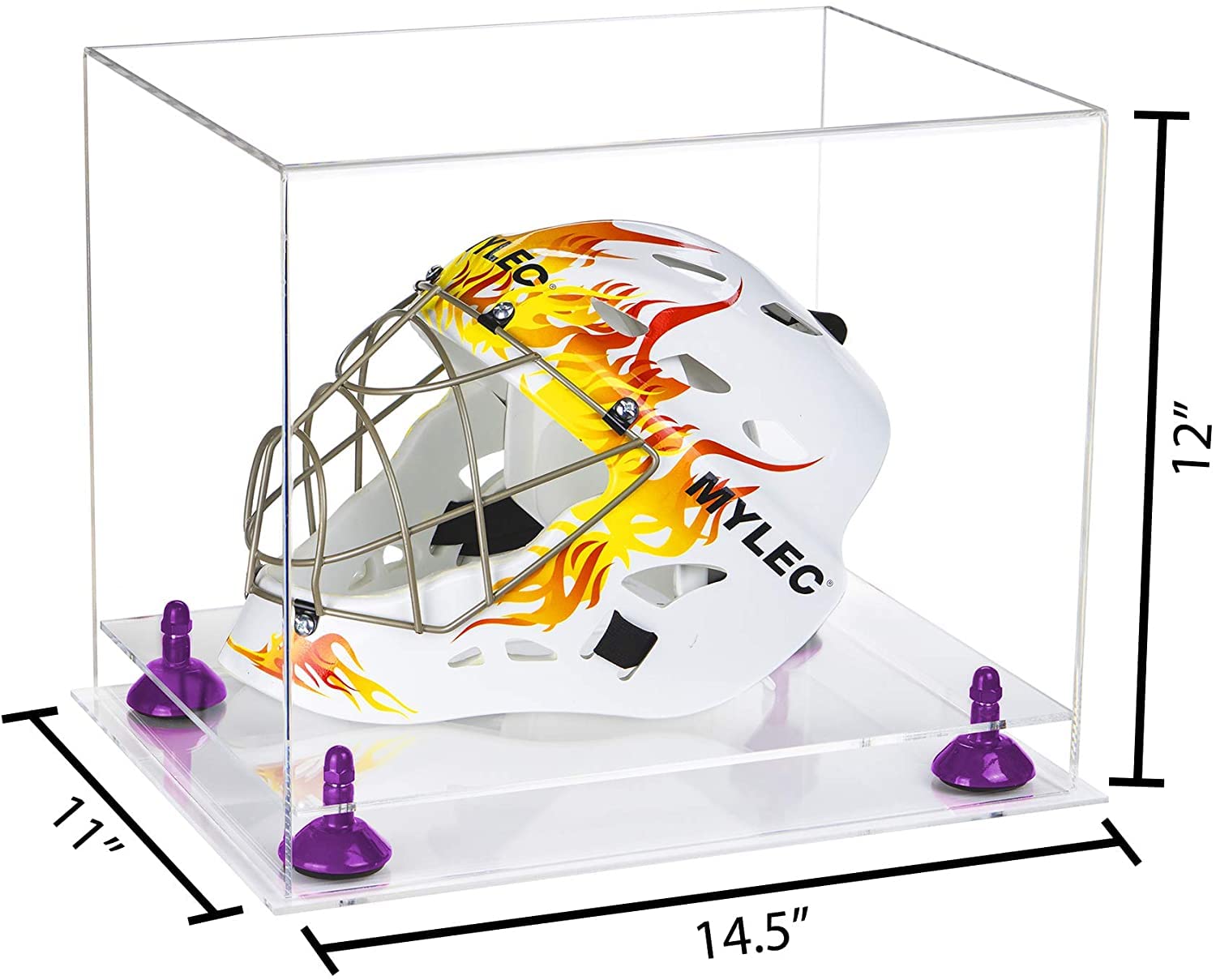 Versatile Clear Acrylic Display Case - Large Rectangle Box for Collectibles, Jewelry & Retail Merchandise | 14.5