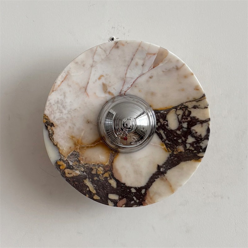 Calacatta Marble Wall Sconce Light - Modern Gold Finish Bathroom Vanity Lighting for Bedroom, Hallway & Living Room Decor