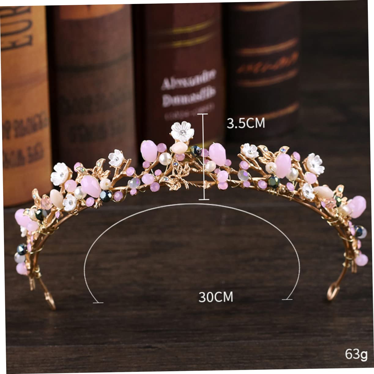 Minkissy 3-Piece Baroque Wedding Tiara Set - Rhinestone Crystal Flower Headband for Women, Bridal Pageant Prom Crown - Perfect for Weddings, Birthday Parties, Pageants, and Prom Nights