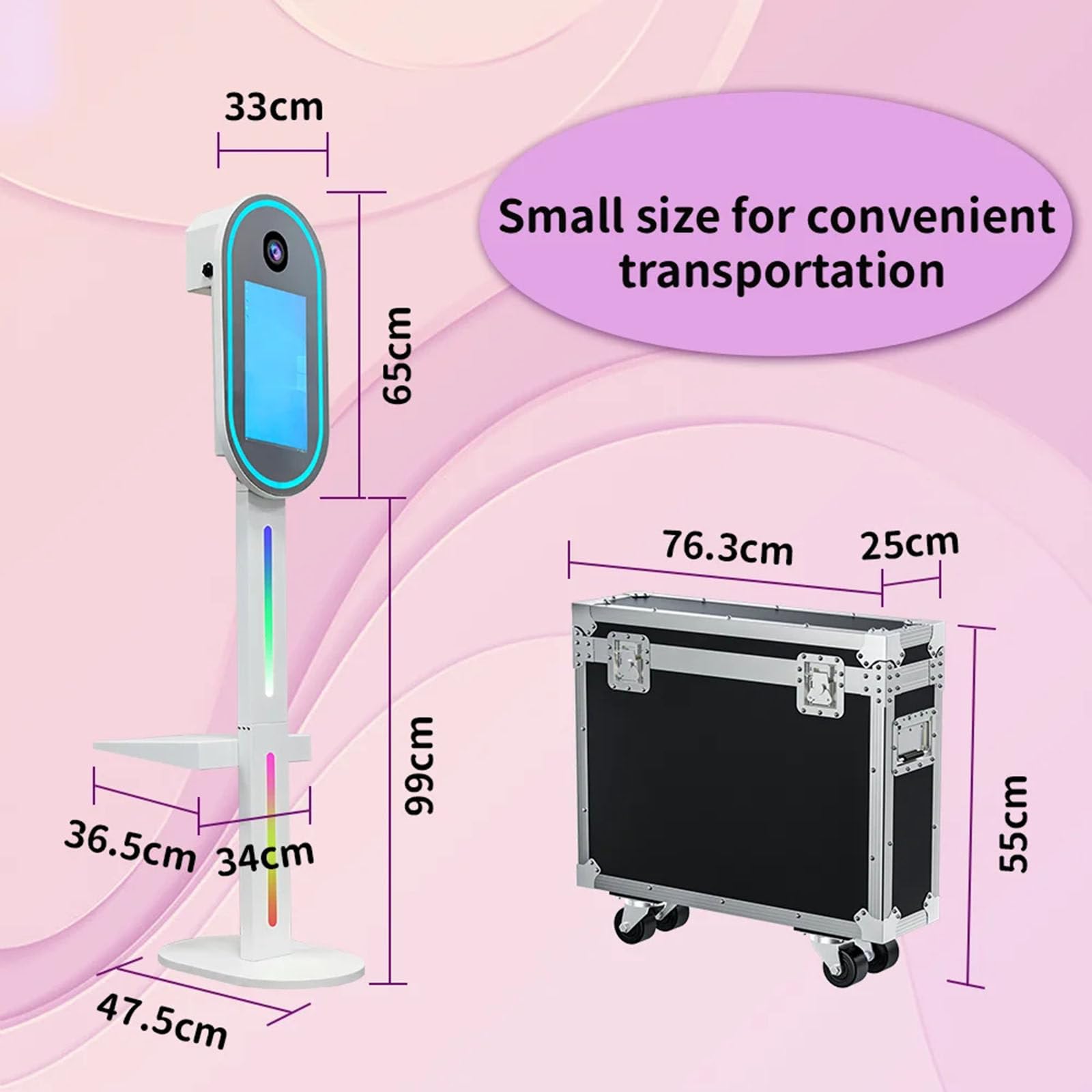 Portable Selfie Photo Booth with 15.6