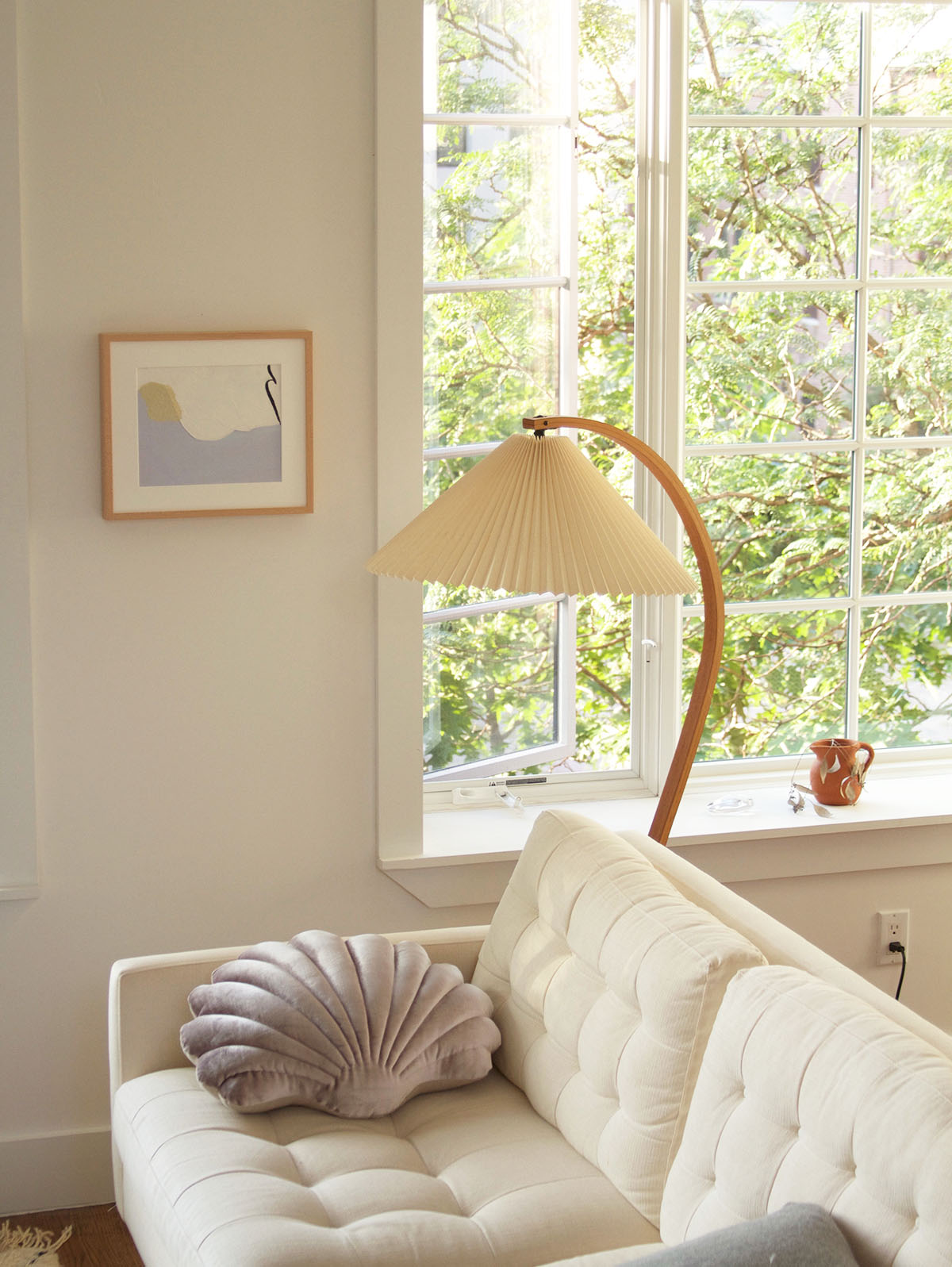 Modern Caprani Floor Lamp - Adjustable LED Standing Light for Living Room, Bedroom & Office - Warm White & Cool White Dimmable Lighting - Perfect for Reading, Relaxing & Decor