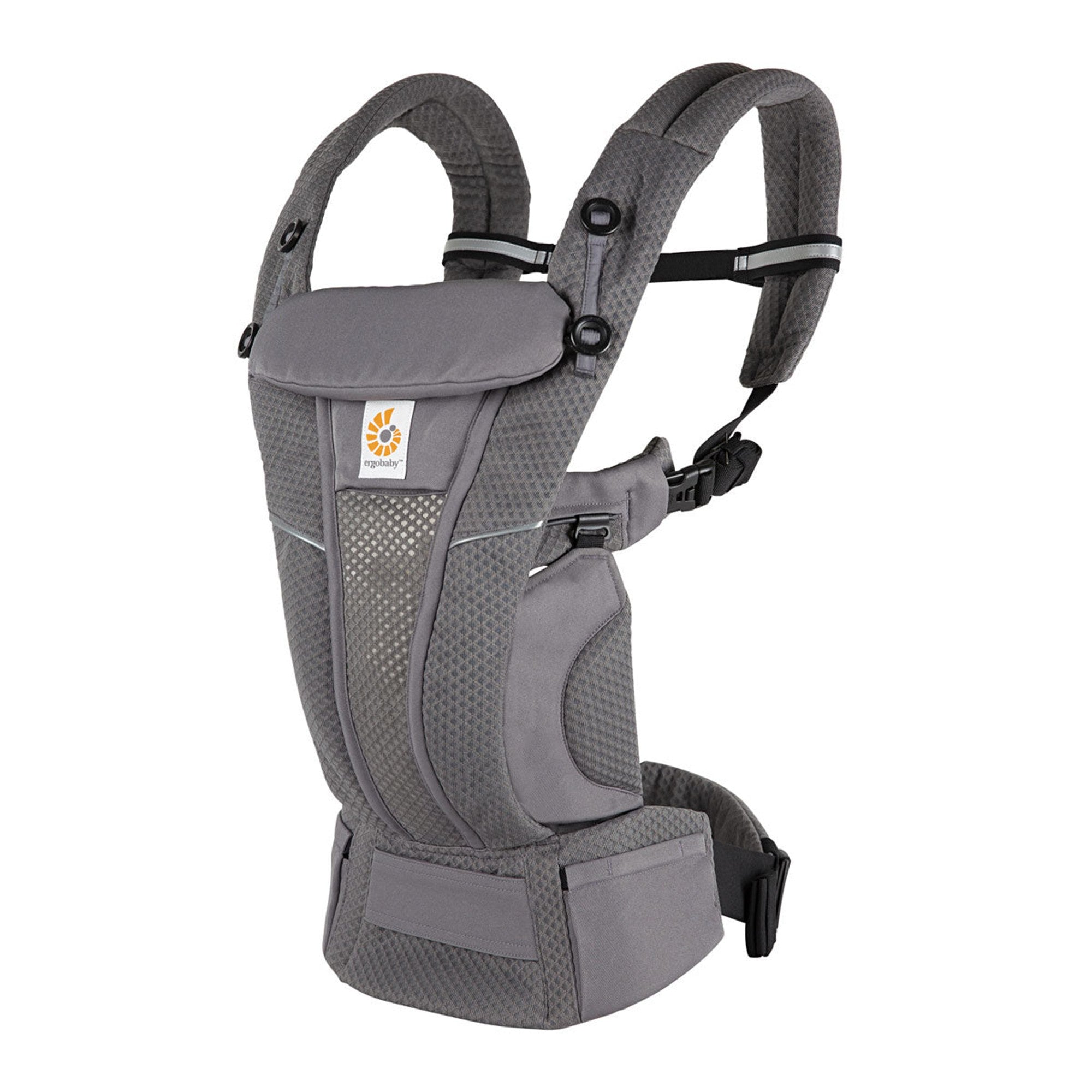Ergobaby Omni Breeze Baby Carrier - Lightweight & Breathable for Newborn to Toddler (Graphite Grey) | Perfect for Hiking, Travel & Everyday Use