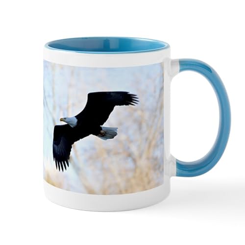 White/Blue Inside - Bald Eagle Mugs