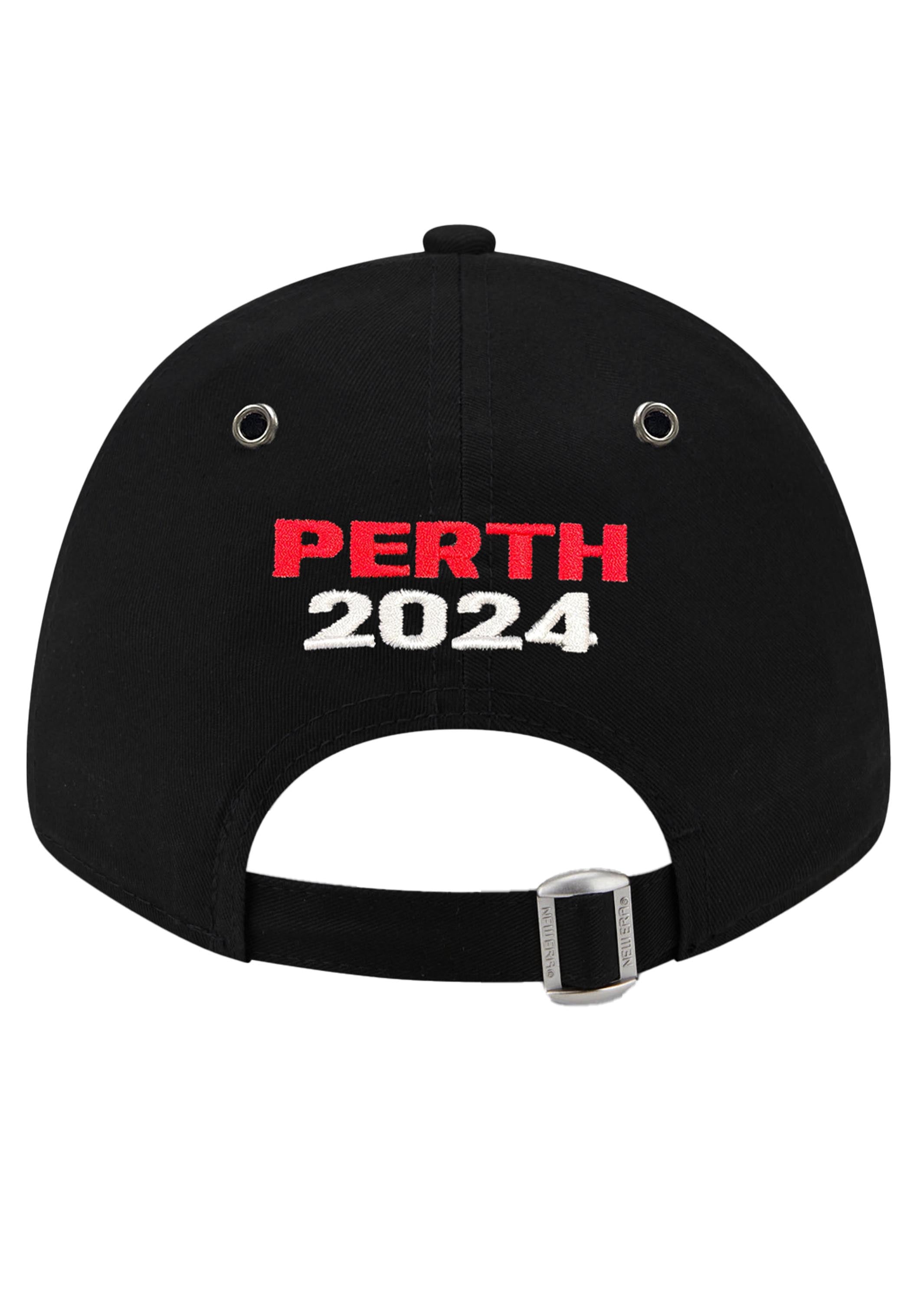 Official AC Milan Perth Tour 2023 Baseball Cap - Adjustable Snapback Hat for Soccer Fans, Men & Women - Perfect for Football Matches, Travel & Outdoor Activities