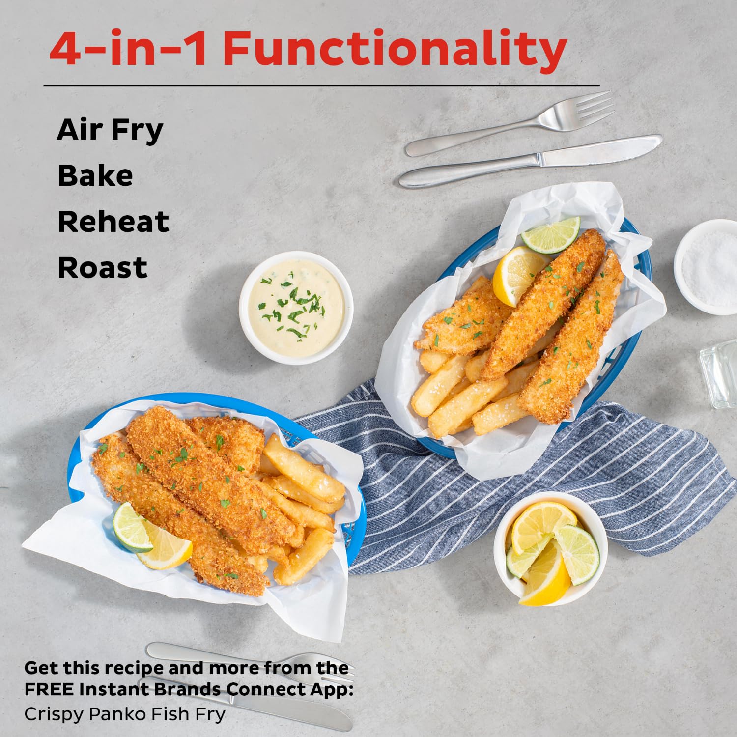 Instant Pot Vortex 5.7QT Air Fryer with 4-in-1 Functions - EvenCrisp Technology for Crisping, Roasting, Baking & Reheating | Custom Program Options & 100+ In-App Recipes | Perfect for Healthy Cooking, Quick Meals & Family Dinners | Black