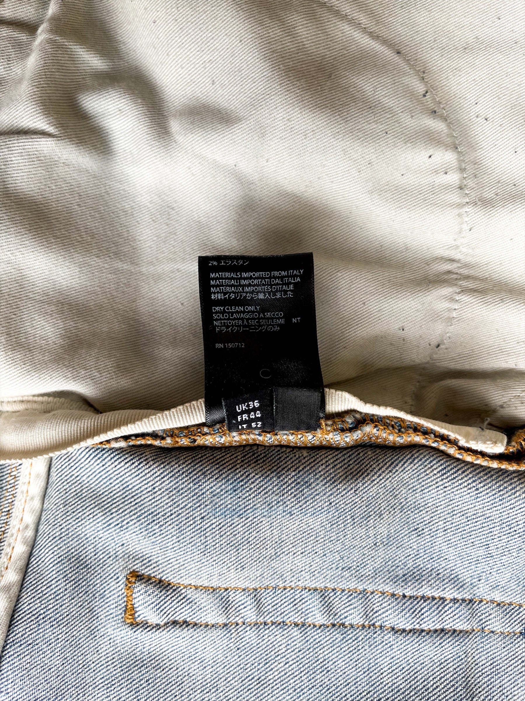 Amiri Military Camo Patch Jeans for Men - Distressed Denim Pants with Camouflage Design | Perfect for Streetwear & Casual Outfits