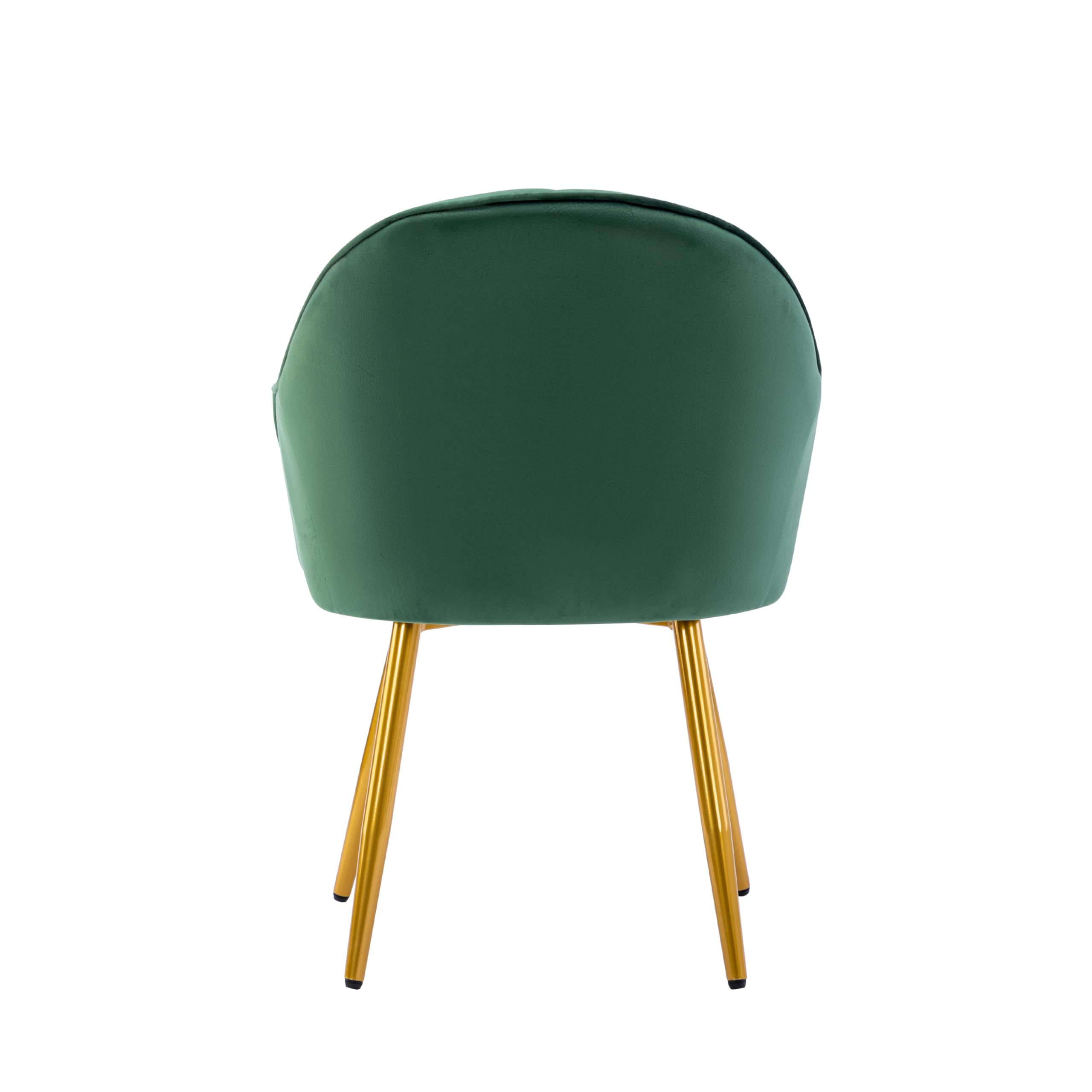 Porthos Home Yari Velvet Dining Chair with Gold Chrome Legs – Compact Modern Design for Dining Room & Kitchen – Perfect for Small Spaces, Breakfast Nooks & Apartment Living