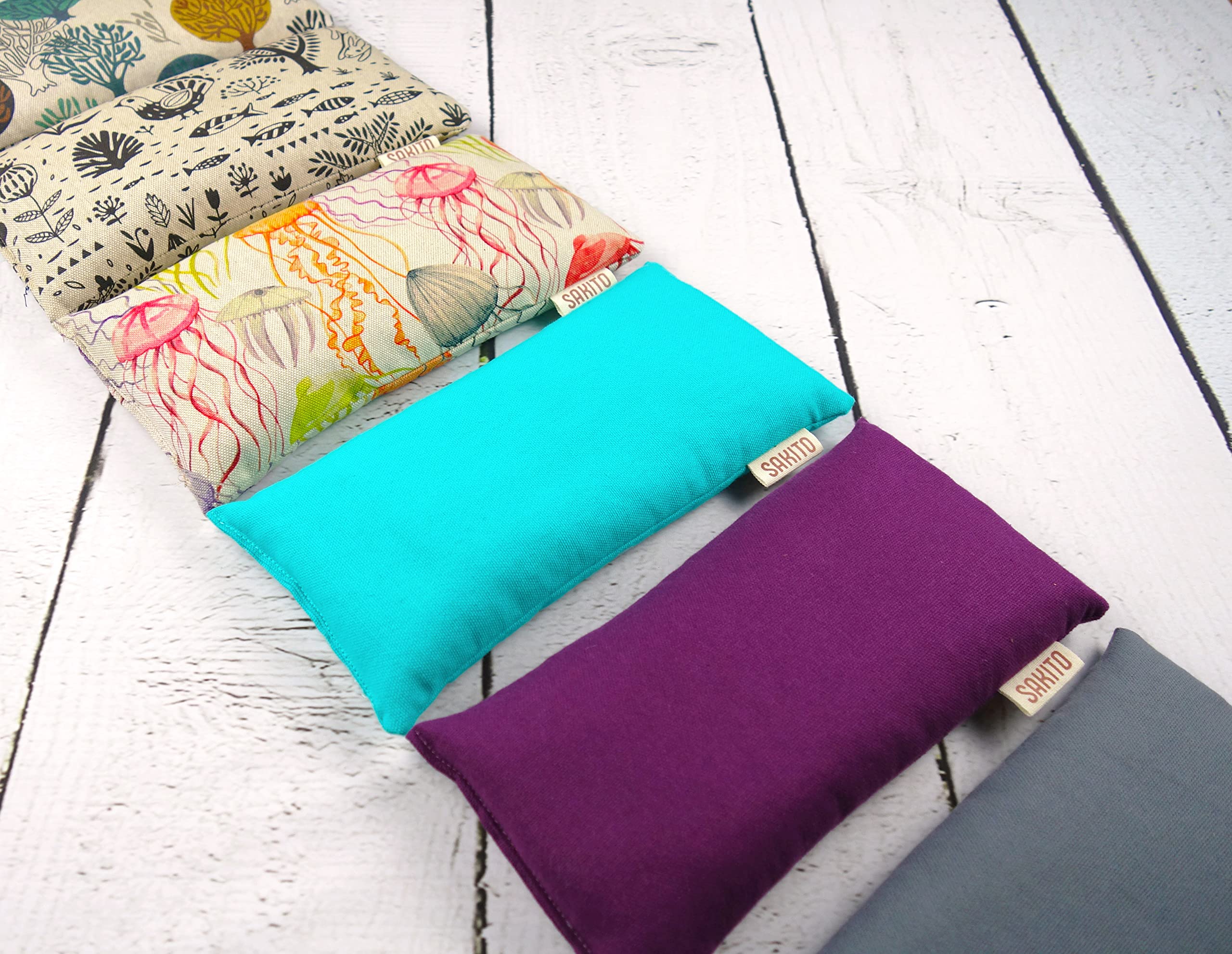 2-Pack Microwave Heating Pad (25 x 12 cm) - Herbal Heat Therapy Pillow with Lavender & Wheat Seeds - Soothing Warmth for Neck, Back & Shoulder Pain Relief - Perfect for Home, Office & Travel Use