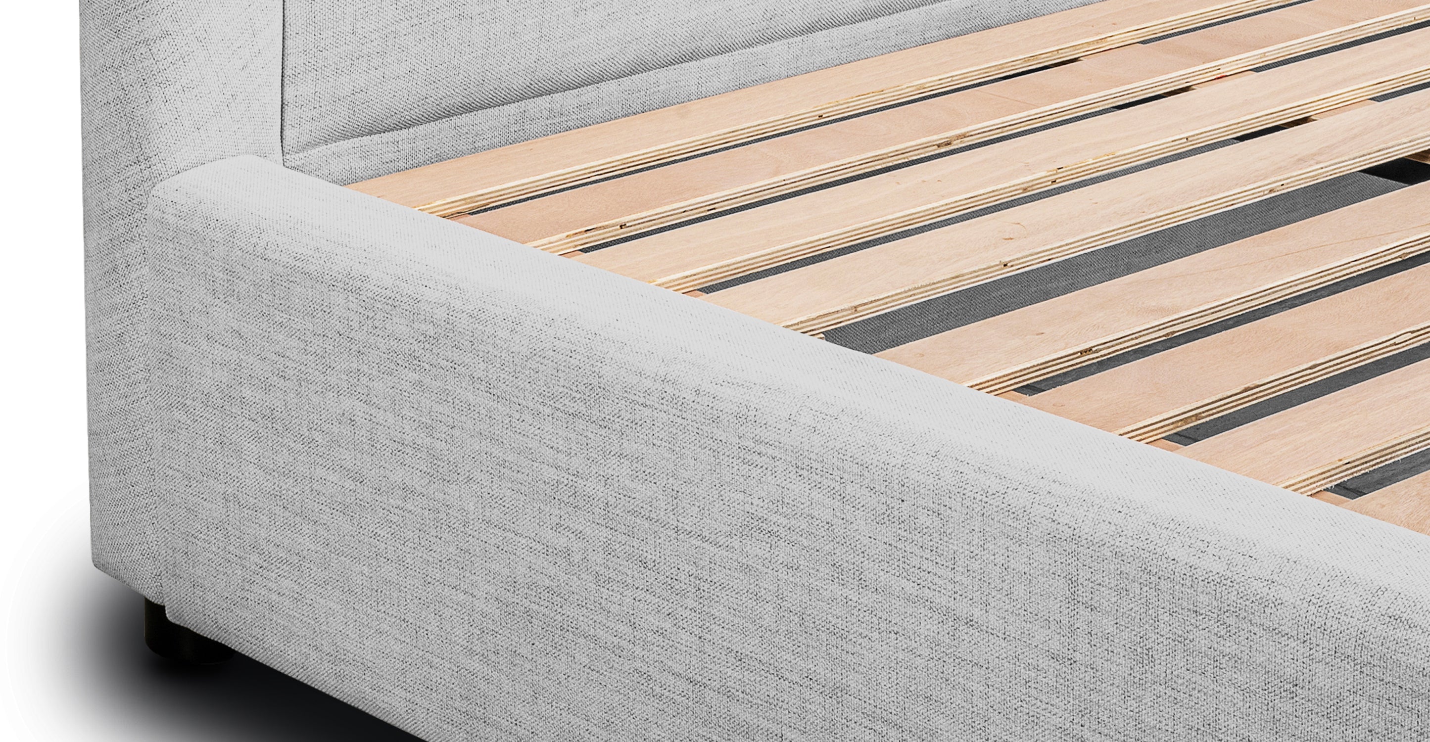 Luna Storage Bed with Underbed Drawers - Queen Size Platform Bed Frame with Hidden Storage for Small Spaces - Perfect for Bedroom, Guest Room, and Apartment Organization