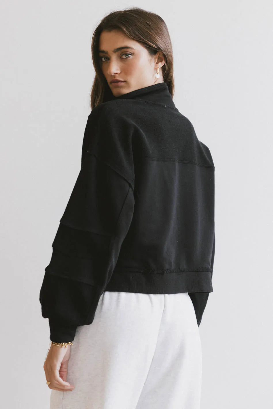 Maxfield Grommet Top in Black - Women's Fashion Blouse with Eyelet Details | Perfect for Casual Outings, Office Wear & Summer Outfits