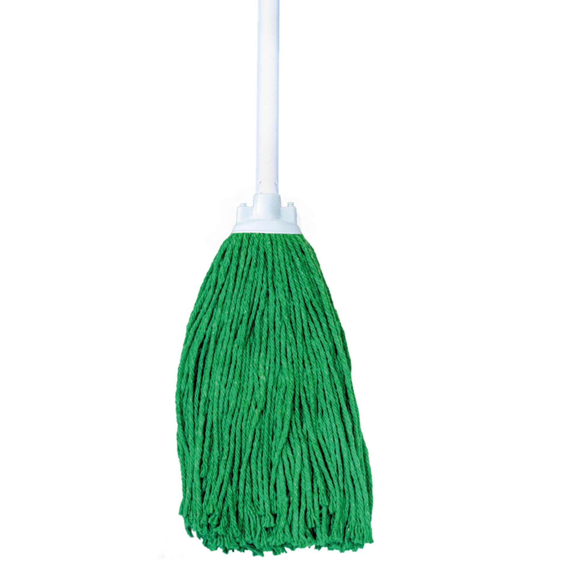 Heavy Duty Replacement Mop Head - Green Cotton Refill for Standard Handles | Commercial & Industrial Cleaning Solution | Machine Washable, Handmade in USA | Perfect for Floors, Kitchens, Bathrooms & Large Spaces