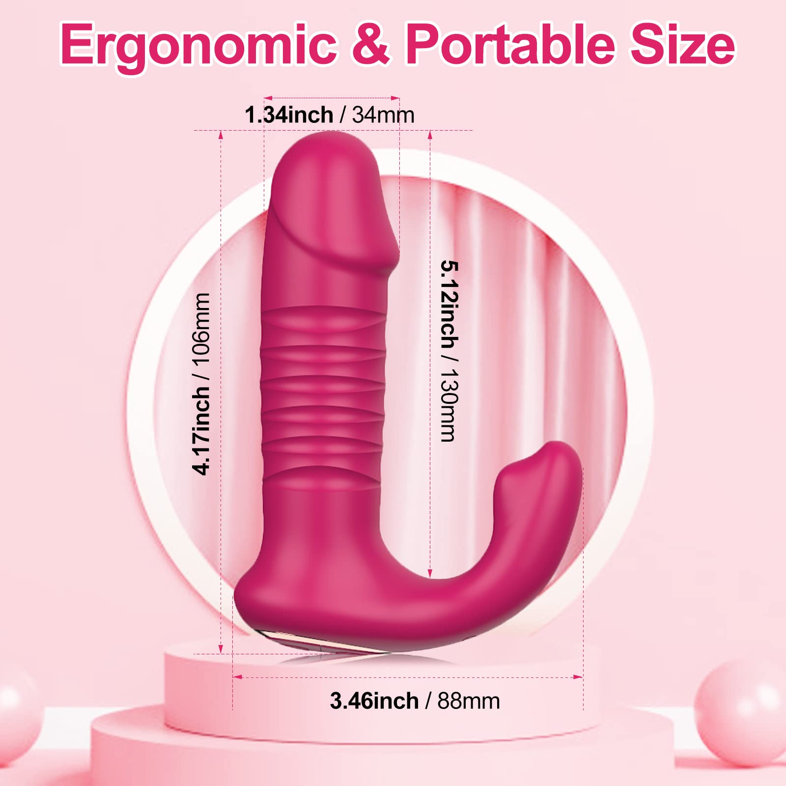 **Remote Control Wearable Panty Vibrator - 12 Powerful Thrusting Modes for Women & Couples - Discreet & Hands-Free Adult Sex Toy - Perfect for Date Nights & Spicing Up Intimacy**